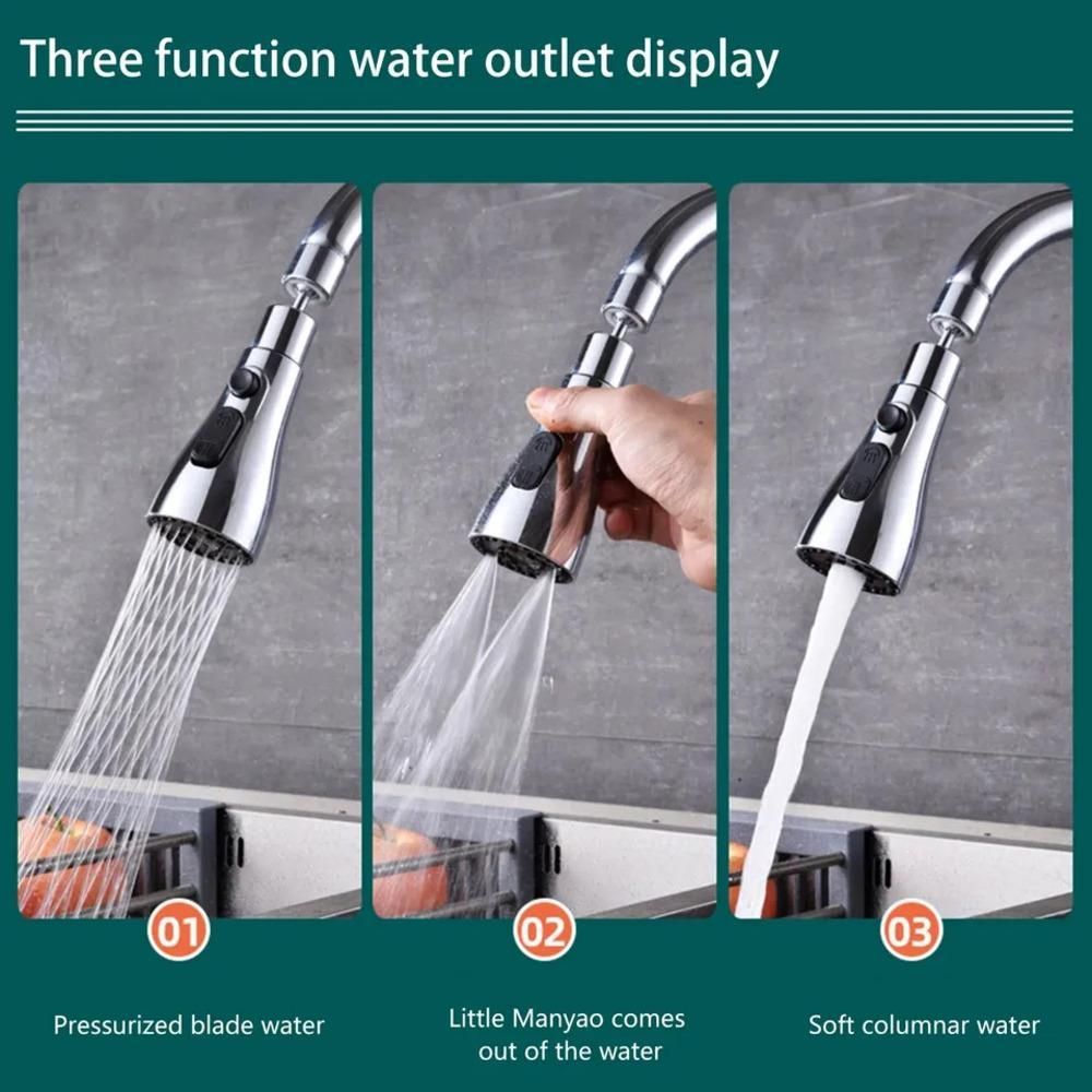 Nubilous Tap Extender for Kitchen Sink, Flexible Faucet with Tap Extension for Convenient Use Upgrade Your Kitchen Sink with Flexible Tap for Easy Access