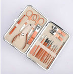 Beauté Secrets Manicure Kit, pedicure tools for feet, Nail Clipper, Manicure Pedicure kit for women and Men, 18 Pieces,Perfect Gifts for Women and Men (Rose Gold)