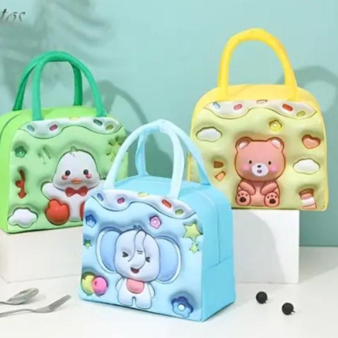 Fristdemannd Portable 3D Cartoon Lunch Box Bag
