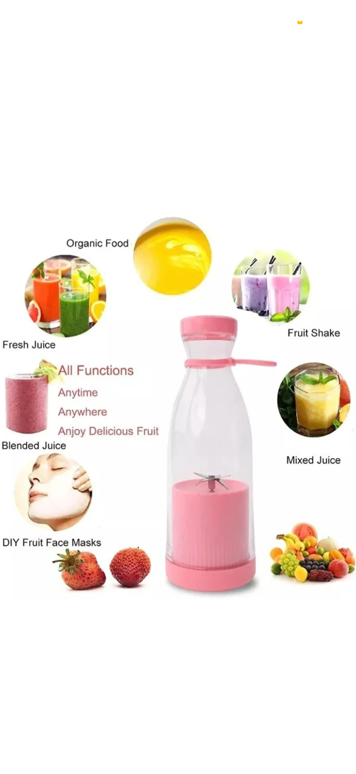 Portable Home Electric 6-Blade Juicer with USB Charging