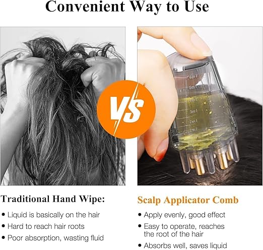 Scalp applicator Hair applicator deep Root Comb