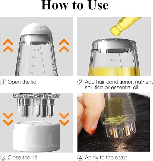 Scalp applicator Hair applicator deep Root Comb