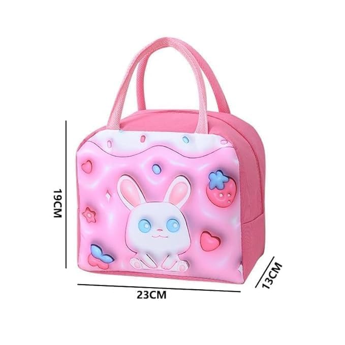 Fristdemannd Portable 3D Cartoon Lunch Box Bag