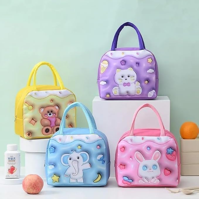 Fristdemannd Portable 3D Cartoon Lunch Box Bag