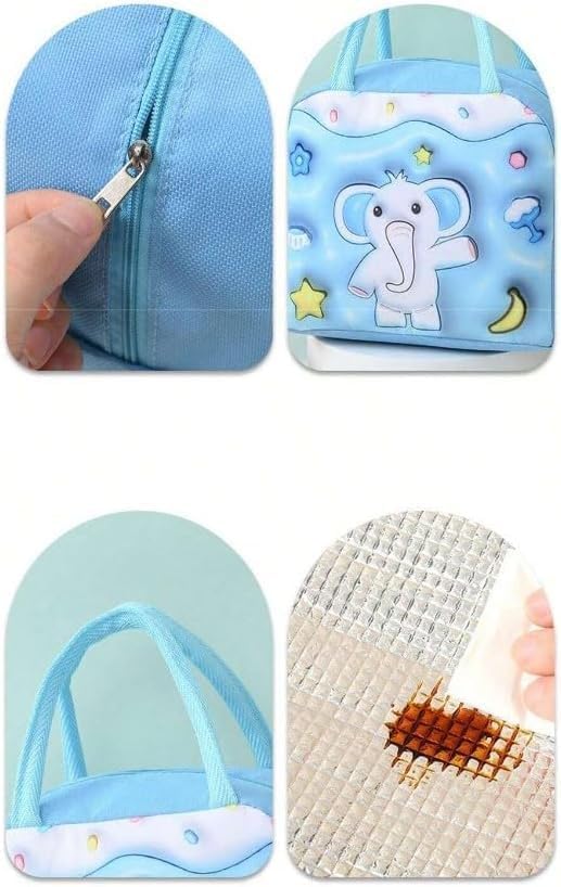 Fristdemannd Portable 3D Cartoon Lunch Box Bag