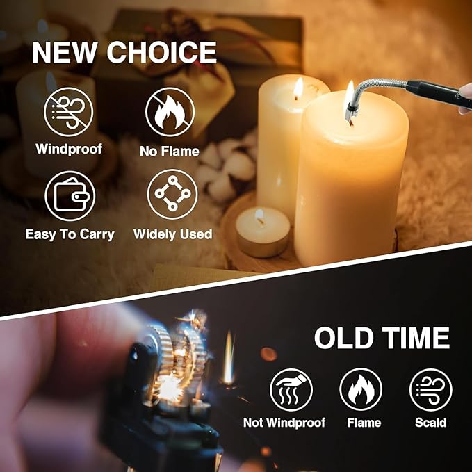 USB Plasma Rechargeable Electric Lighter for Kitchen