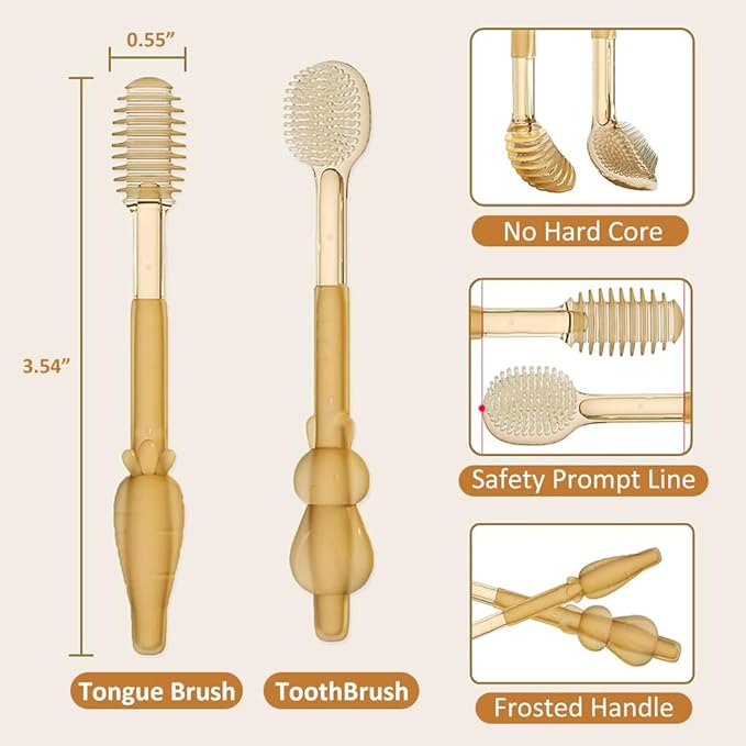 Soft Silicone Bristle Oral Care Toothbrush For Baby