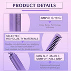 PHLYPONN Rechargeable Wireless Hair Straightener Comb Brush for women | 3 Gear Control - Intelligent Shutdown, Hair Styler & Straightener Machine(Pink,Purple)