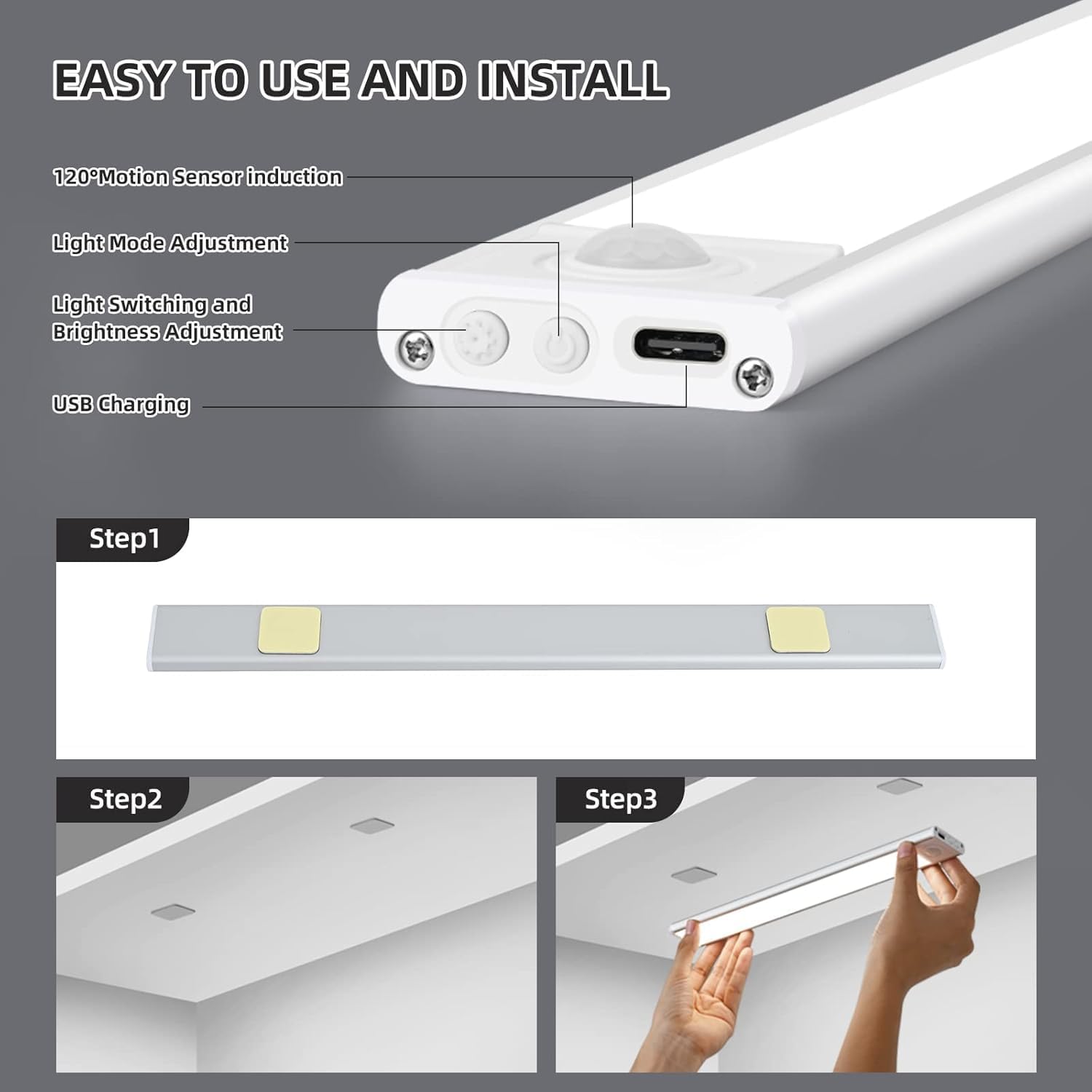 LED Motion Sensor Cabinet Light