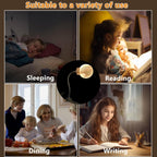 CRIYALE Moon Night Light Plug-in Moon Night Lamp Voice-Activated USB LED Lights with 3 Color Temperature Dimming for Kids Bedroom Bathroom Decorations Birthday Gifts