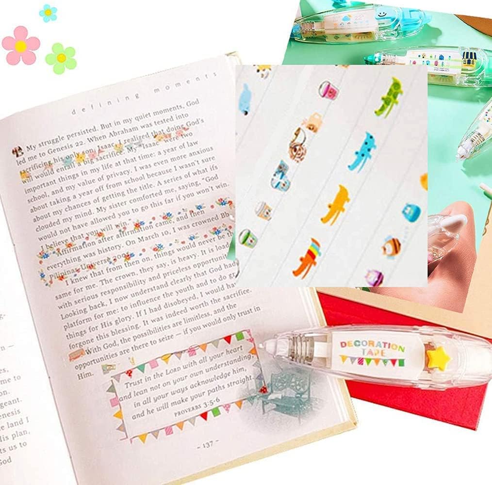 Decoration Tape Cute Novelty Sticker Pen Machine Pack of 2
