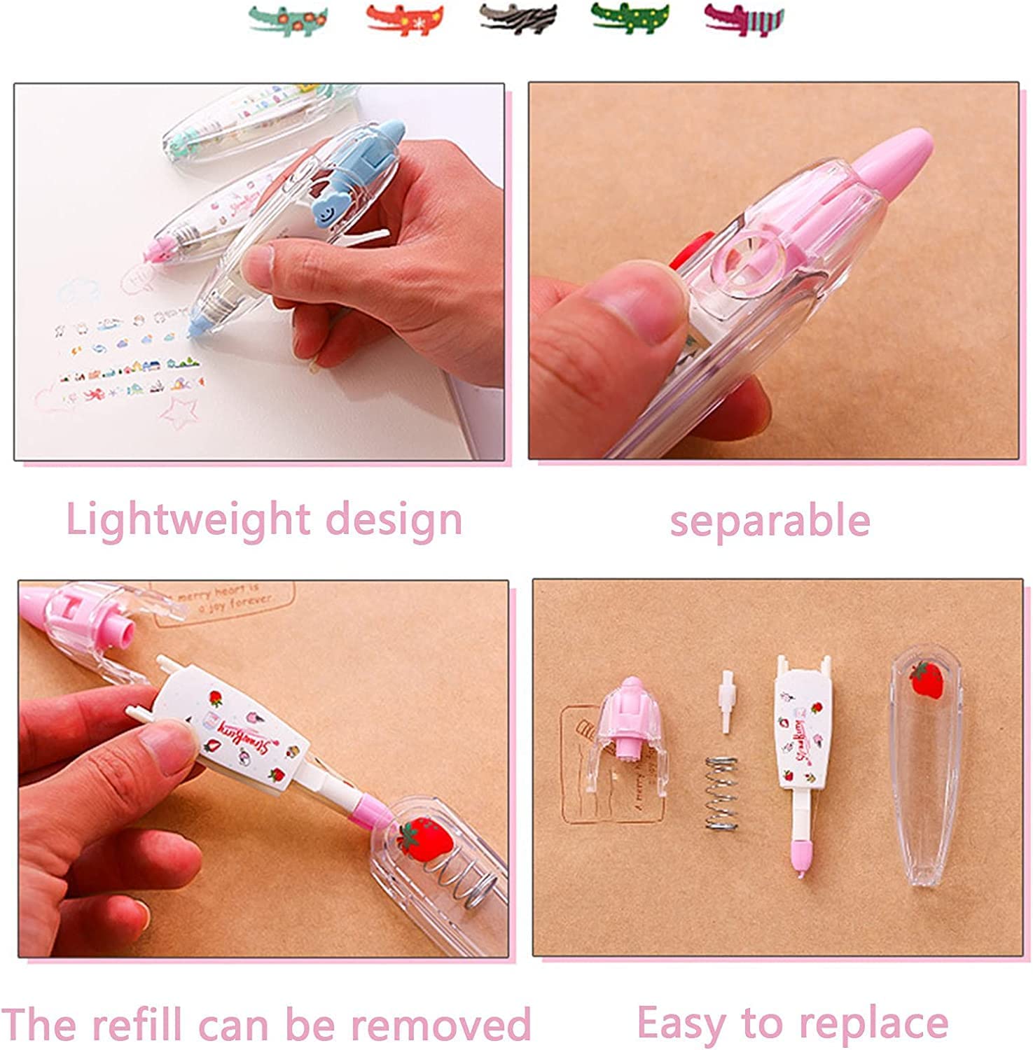 Decoration Tape Cute Novelty Sticker Pen Machine Pack of 2