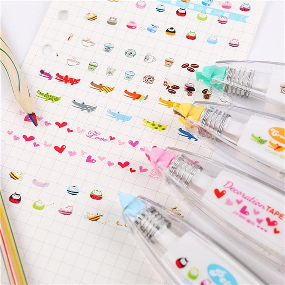 Decoration Tape Cute Novelty Sticker Pen Machine Pack of 2