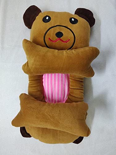 Velvet Cartoon Character Baby Neck Rest Pillow for Kids, Decorative Piece Birthday Gift Item