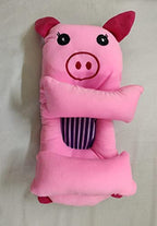 Velvet Cartoon Character Baby Neck Rest Pillow for Kids, Decorative Piece Birthday Gift Item