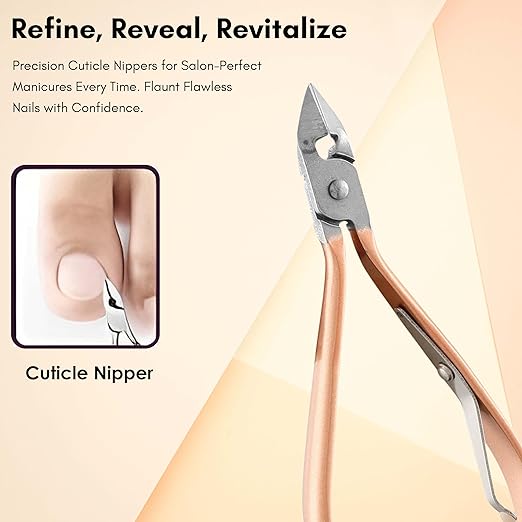 Beauté Secrets Manicure Kit, pedicure tools for feet, Nail Clipper, Manicure Pedicure kit for women and Men, 18 Pieces,Perfect Gifts for Women and Men (Rose Gold)