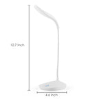 Gesto LED Rechargeable Study Lamp -Table Lamp for Study Room | LED Desk Lamp Light For Study with 3 Brightness Levels | Portable USB Table Light | Study Table Lamp for Students, Reading & Work at Home