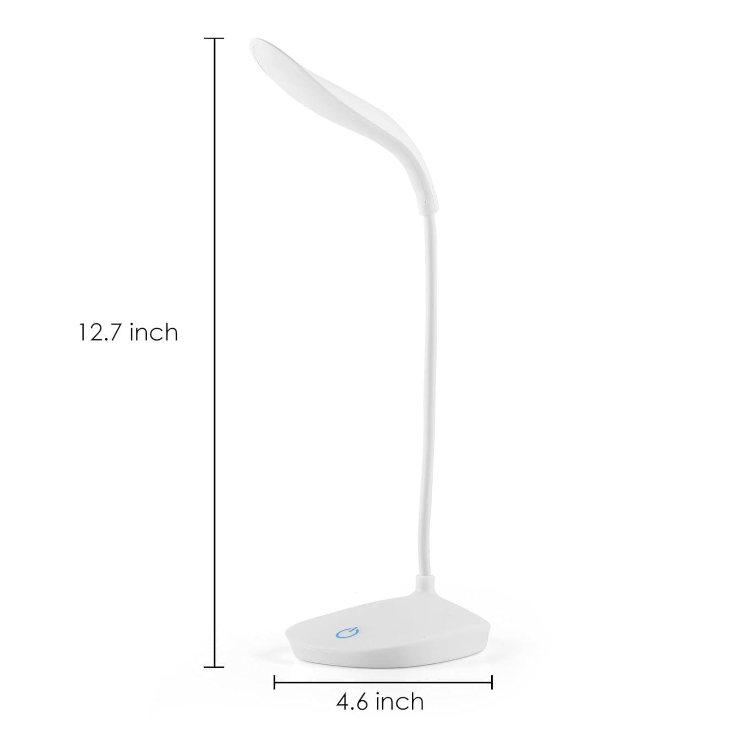 Gesto LED Rechargeable Study Lamp -Table Lamp for Study Room | LED Desk Lamp Light For Study with 3 Brightness Levels | Portable USB Table Light | Study Table Lamp for Students, Reading & Work at Home