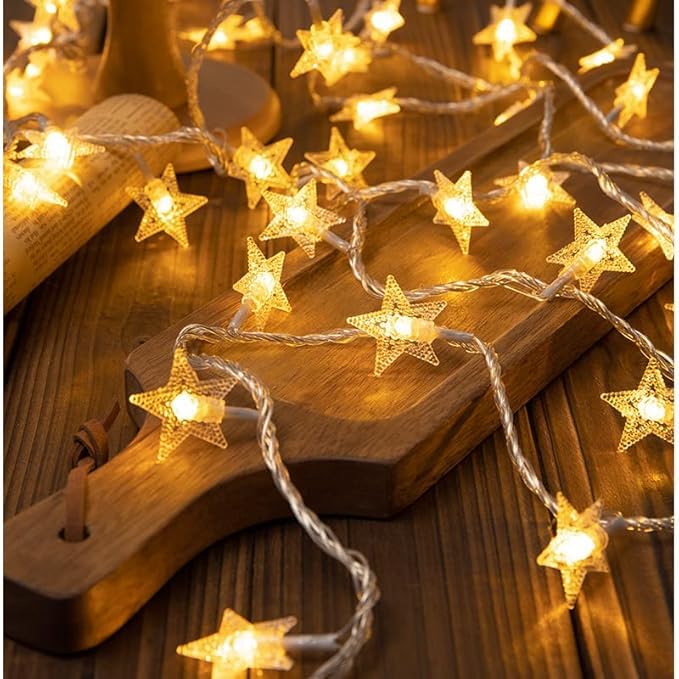 Serial String Star Lights for Decoration