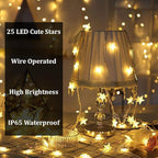 Serial String Star Lights for Decoration