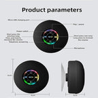 Khendemuch Mini Bluetooth Shower Speaker Waterproof Suction USB Rechargeable Speakers with Led Light Portable  Wireless LED Pocket Gadget