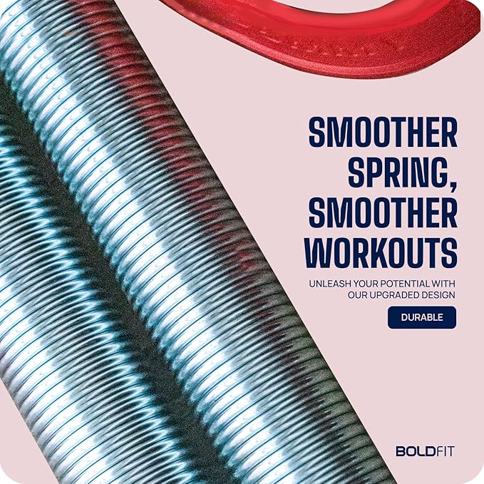 Boldfit Double Spring Tummy Trimmer Men and Women for Abs Workout Stomach Exercise Machine for Women and Men Exercise in Gym, Home for Abdominal, Belly Exercise Waist Trimmer, Tummy Twister Red