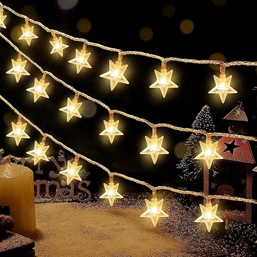Serial String Star Lights for Decoration