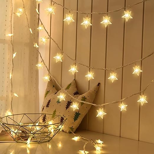 Serial String Star Lights for Decoration