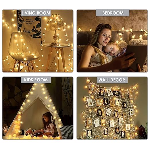 Serial String Star Lights for Decoration