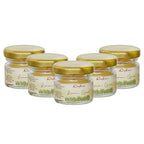 eCraftIndia Set of 5 Mini Jar Lemon Grass Scented Candles for Home Decoration - Fragrance Candles for Bedroom, Meditation, and Studying for Christmas, Diwali, Birthdays, Valentine's Day