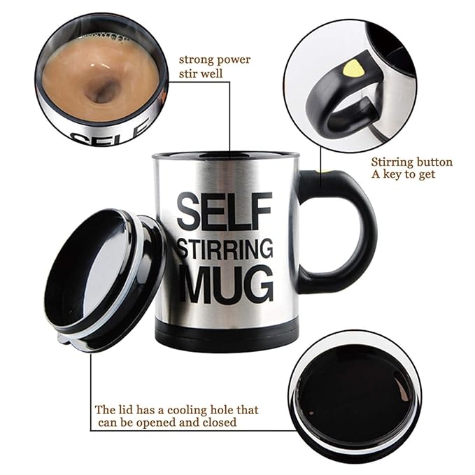 Self Stirring Coffee Mug