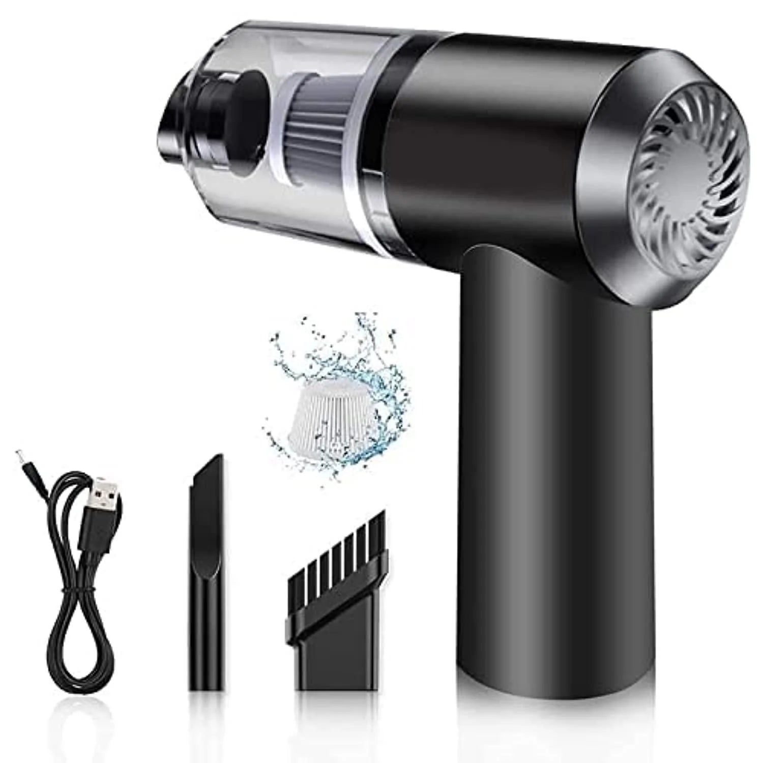 3-in-1 Portable Vacuum Cleaner, Wireless Handheld Duster, Blower Air Pump for Car, Computer, Home