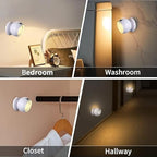 PAVITYAKSH COB Motion Sensor Light Automatic Induction Motion Sensor LED Night Light Table Lamp Battery Powered for in Room
